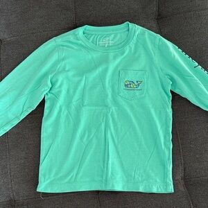 Vineyard Vines boys 4t Teal Long Sleeve Tee
